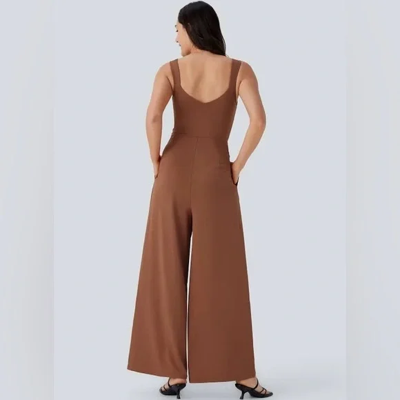 Halara U Back Sleeveless Casual Jumpsuit with Pockets
Rust Red/M(petite) - Picture 3 of 7